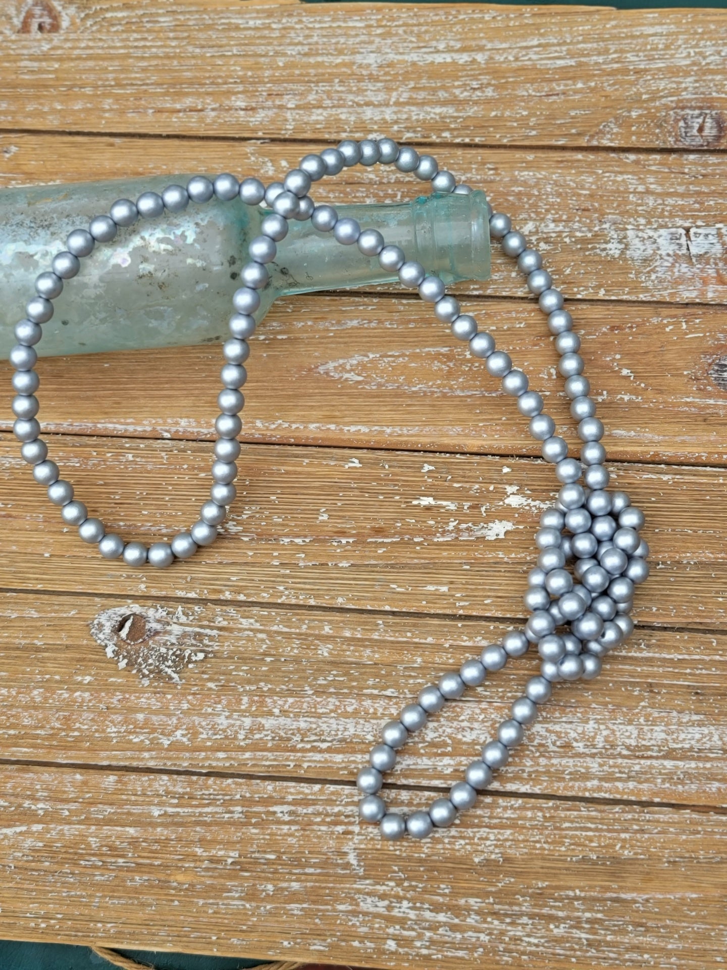 Long Silver necklace