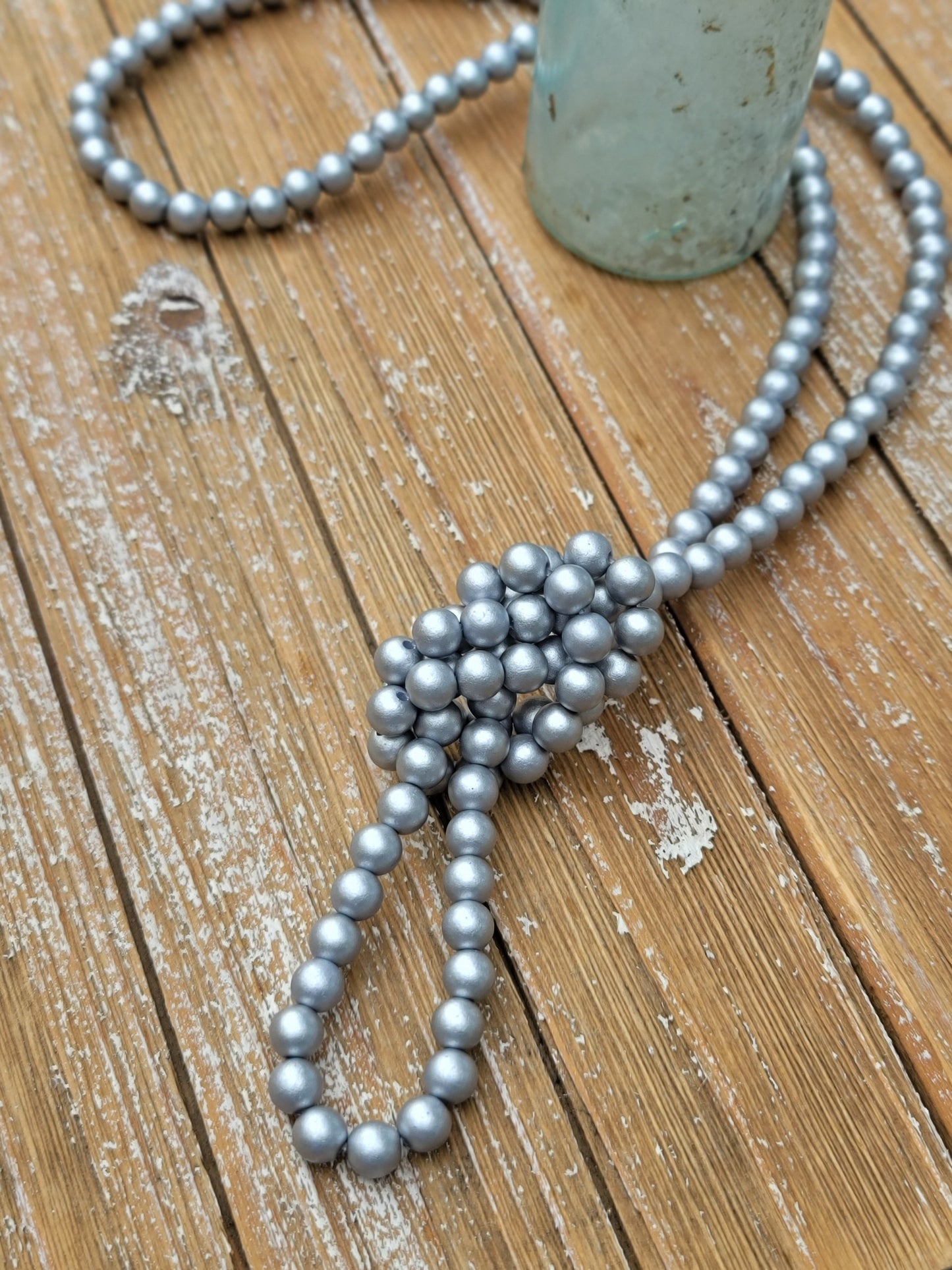 Long Silver necklace