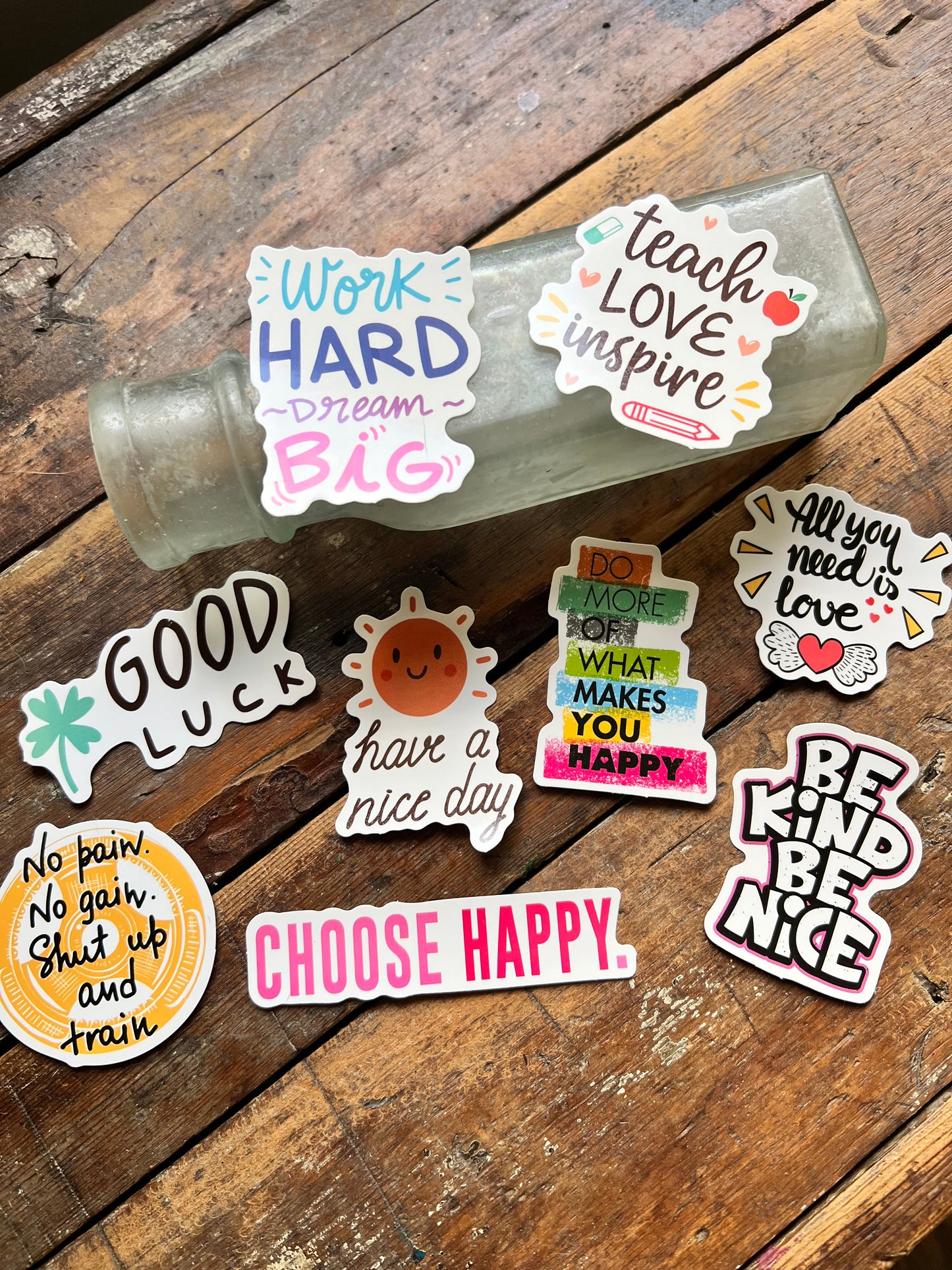 Work Hard Stickers