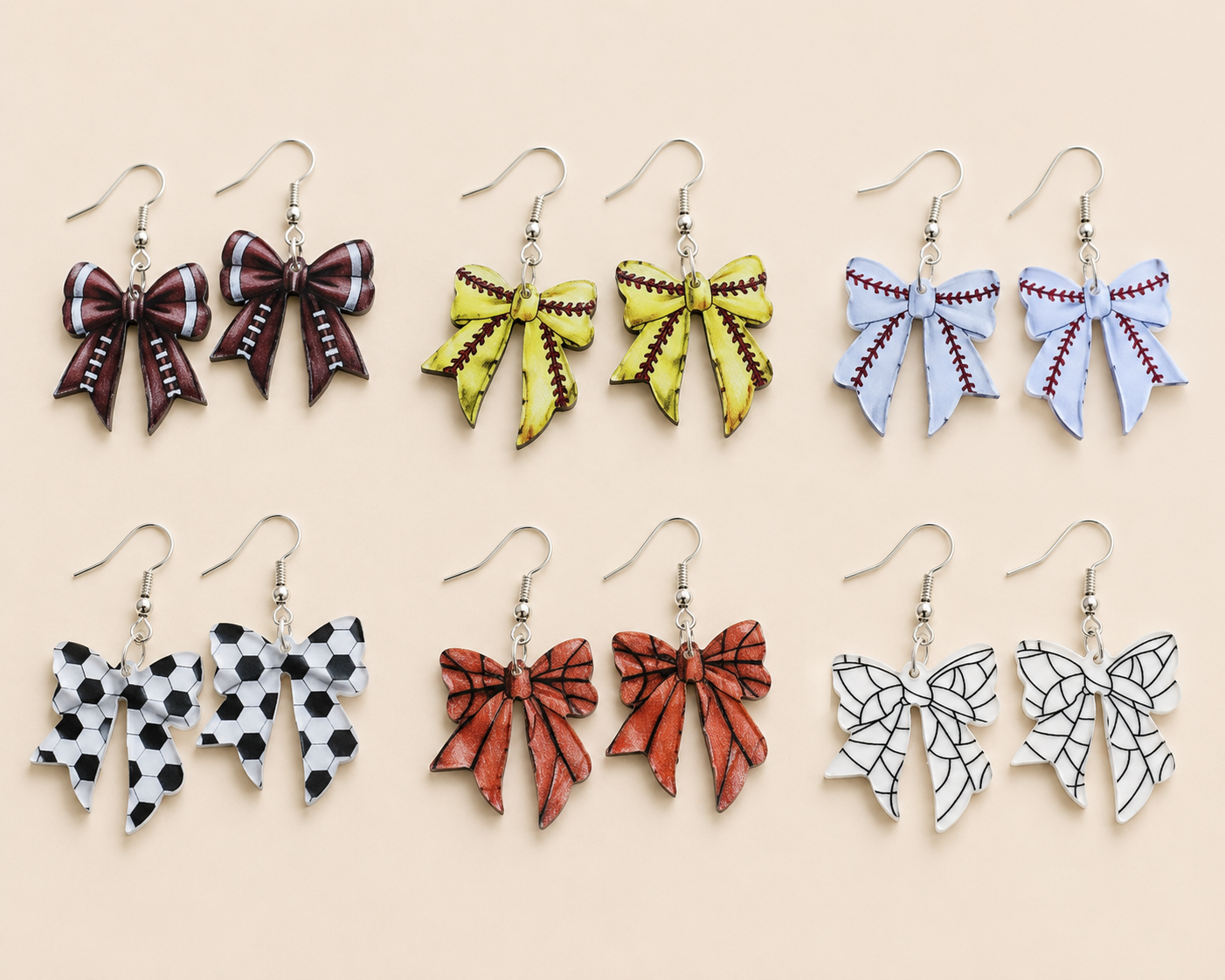 Game Day Bow Earrings