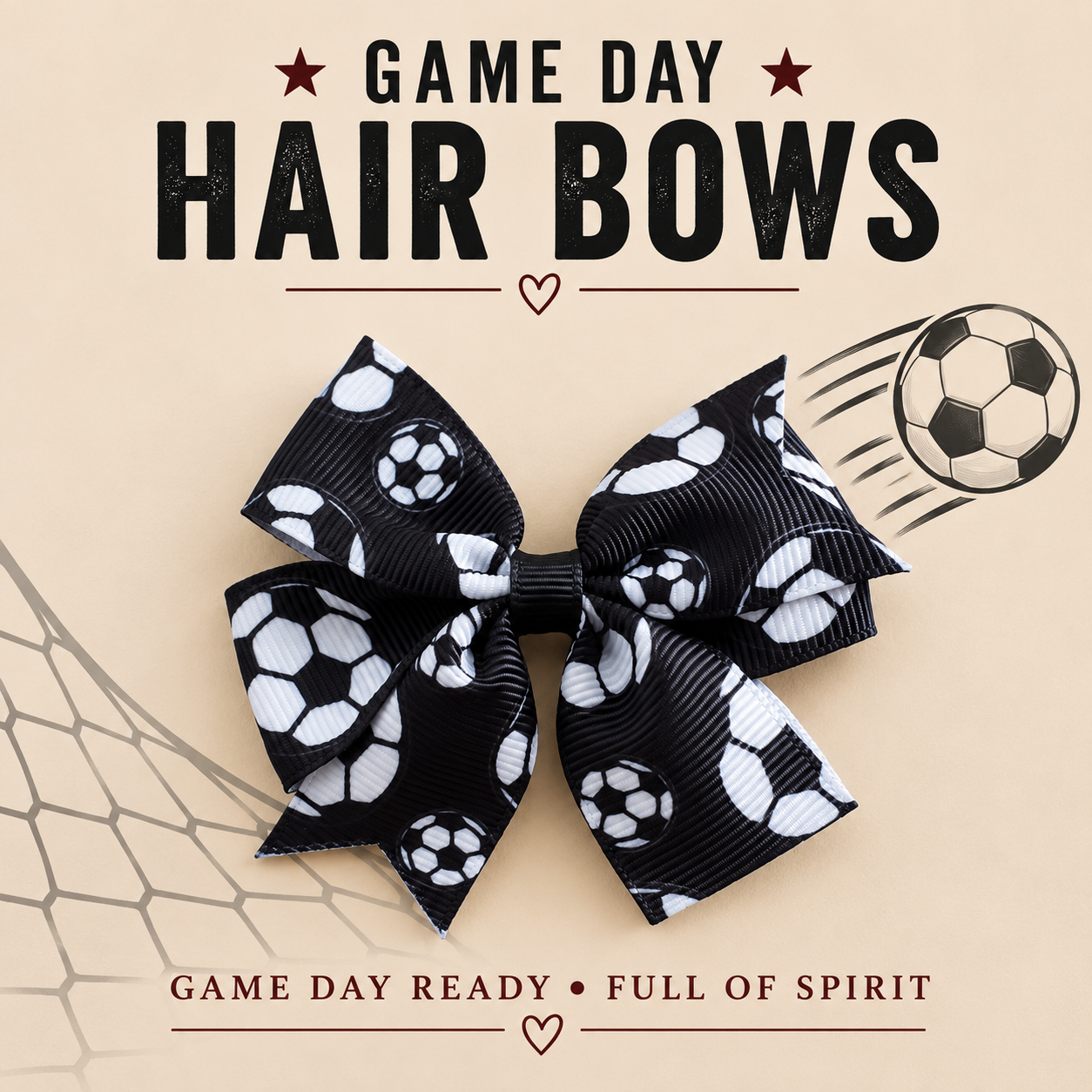 Game day Hair Bows