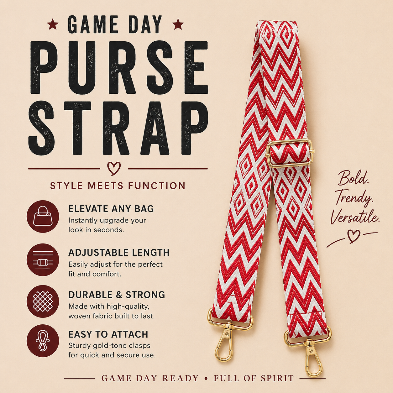 Game Day Bag straps