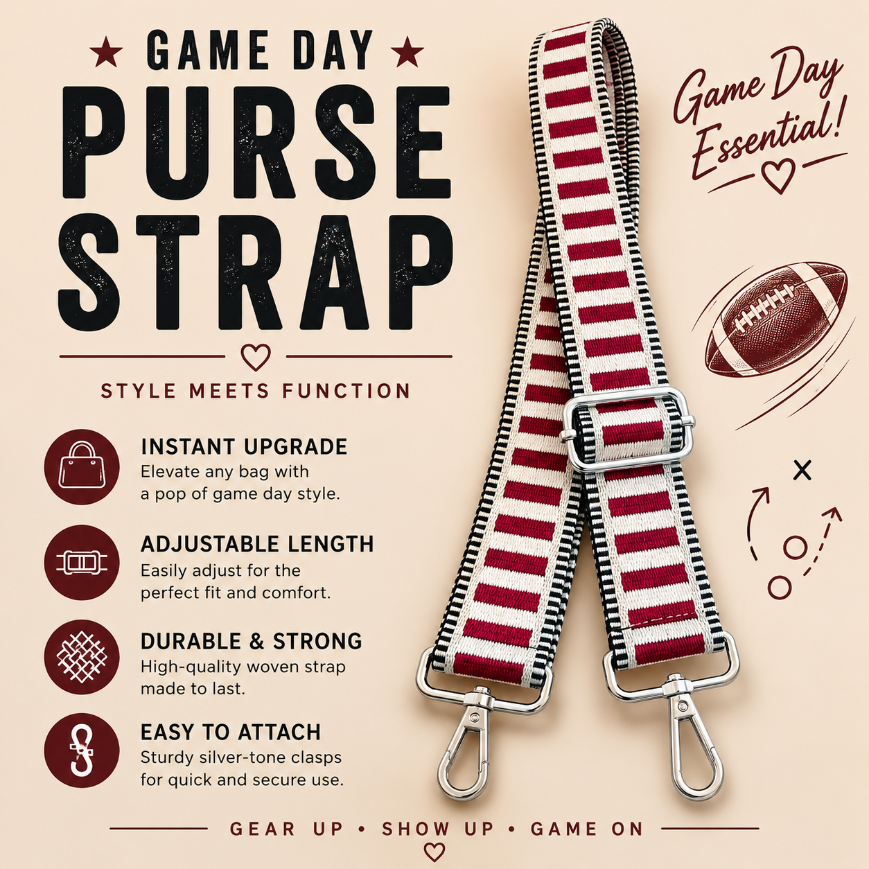 Game Day Bag straps
